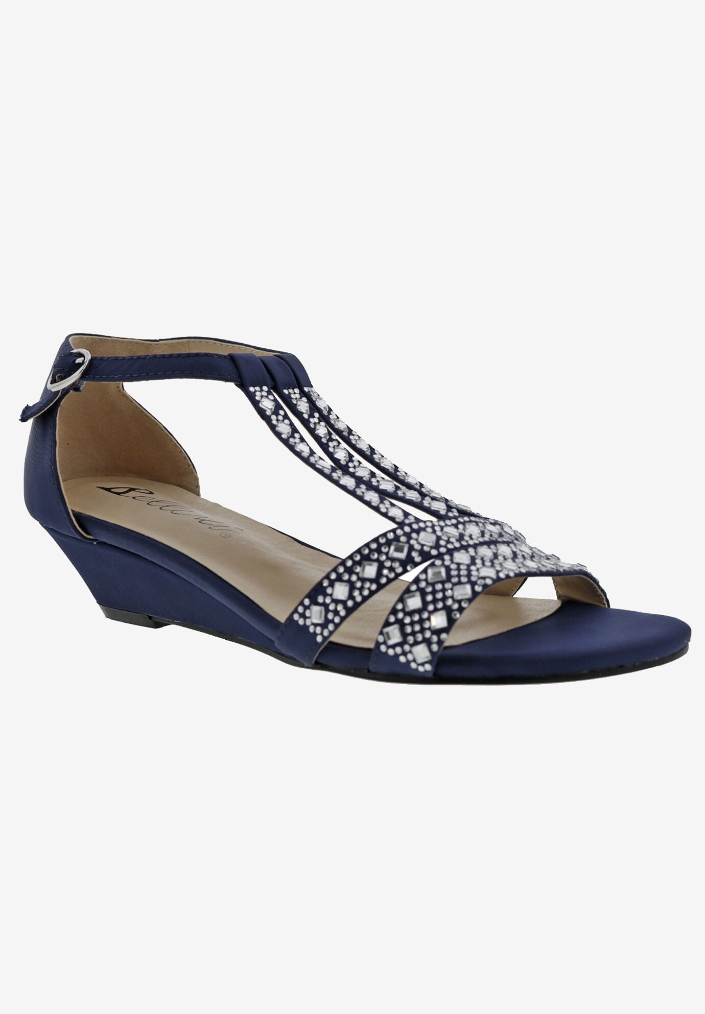 Laaris T-Strap Sandal, NAVY FABRIC, hi-res image number 0