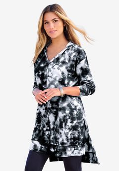 French Terry Tunic Hoodie