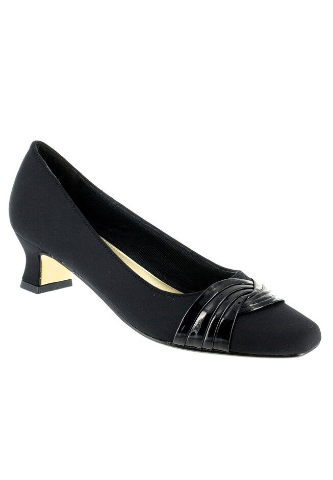 Tidal Pumps by Easy Street®, BLACK MICRO PATENT, hi-res image number null