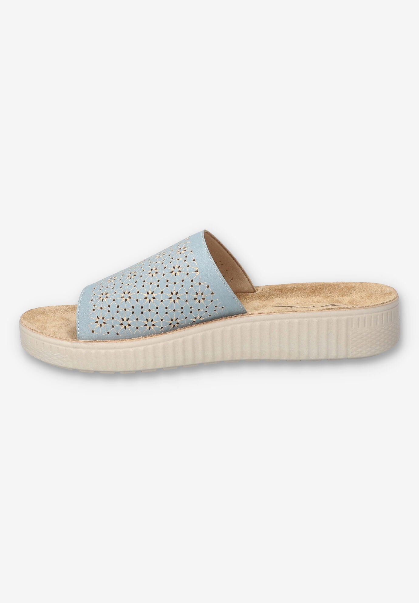 Ivey Slide Sandal, LIGHT BLUE, alternate image number 4