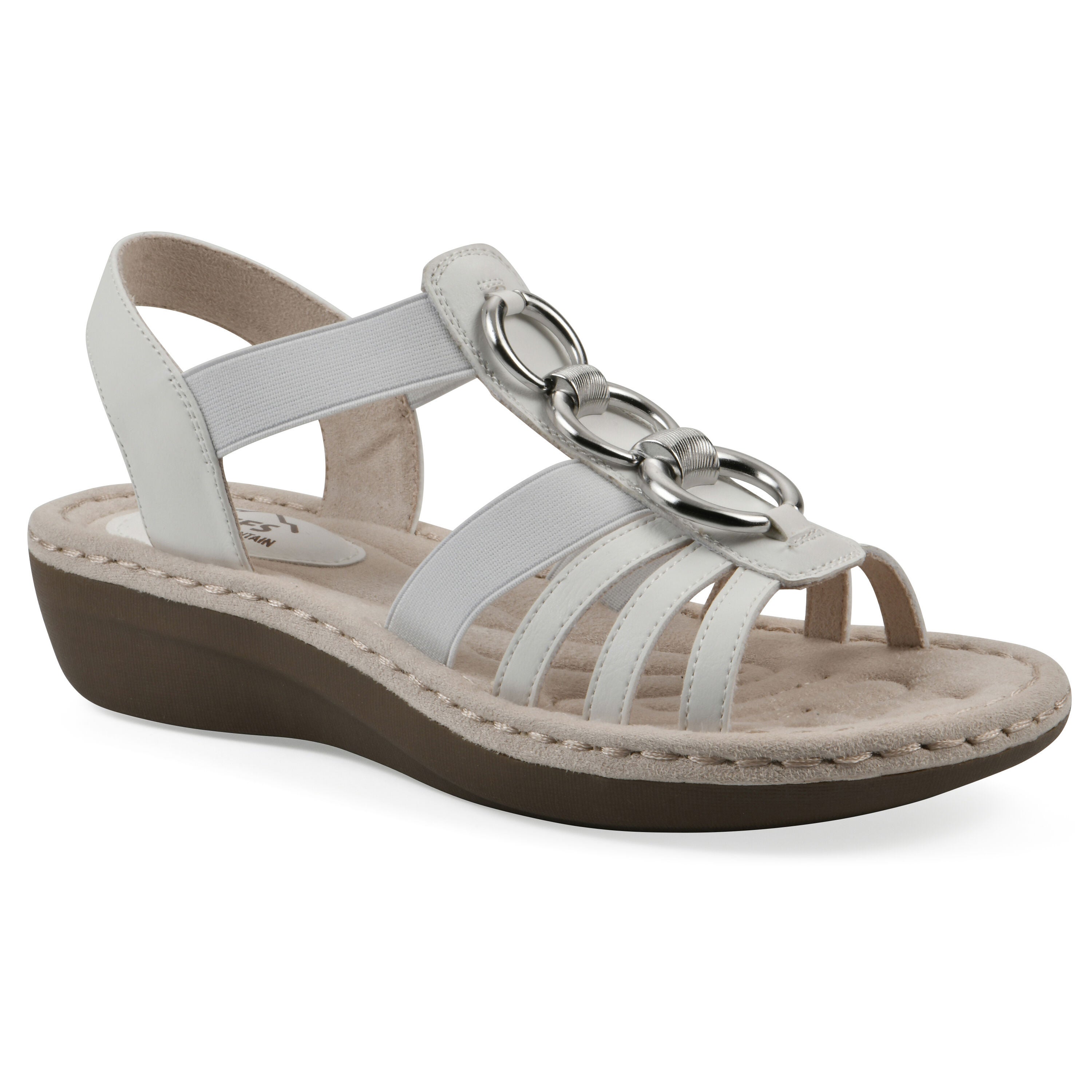 Caselyn Wedge Sandal, WHITE NUBUCK, hi-res image number 0