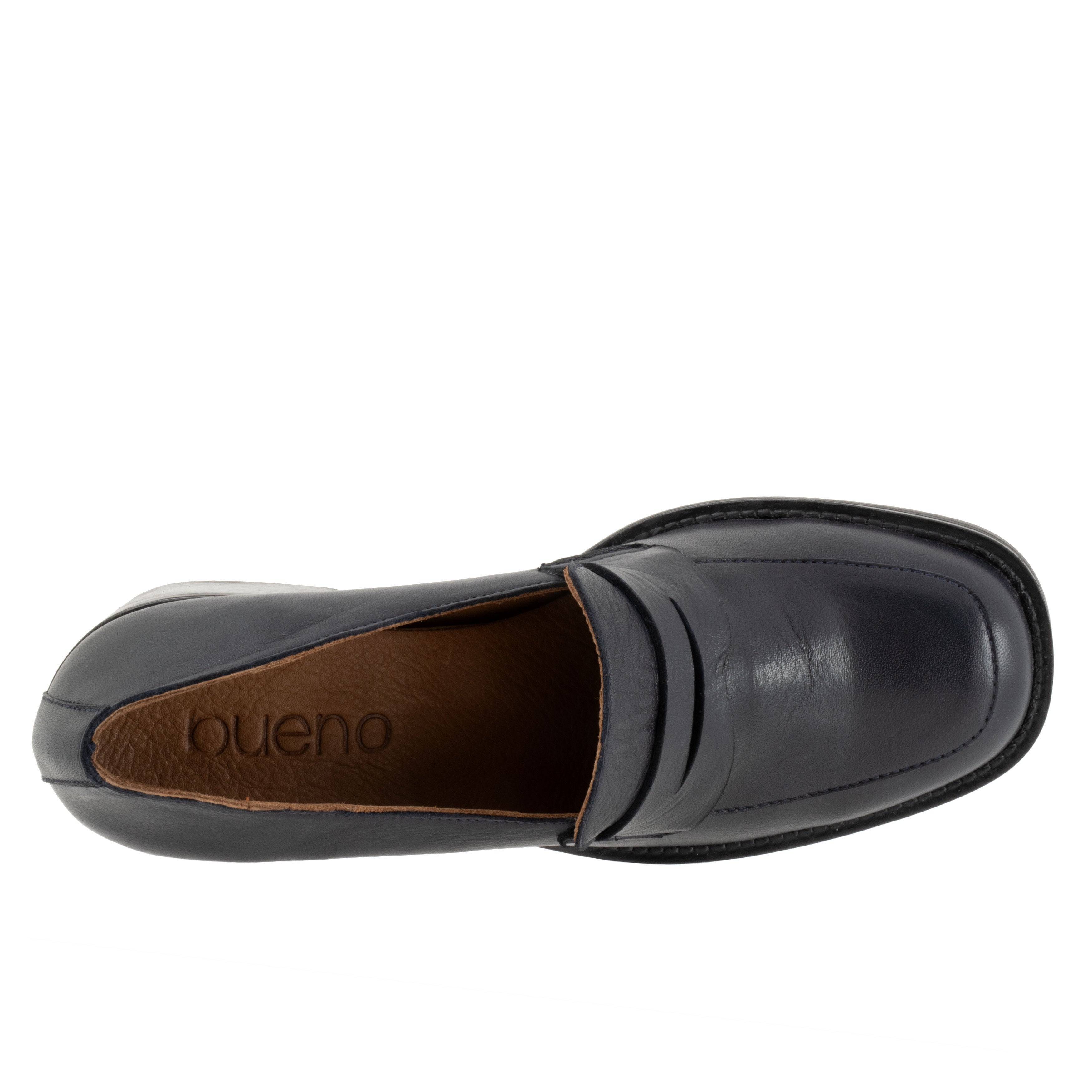 Ruth Leather Loafer, NAVY, alternate image number 3