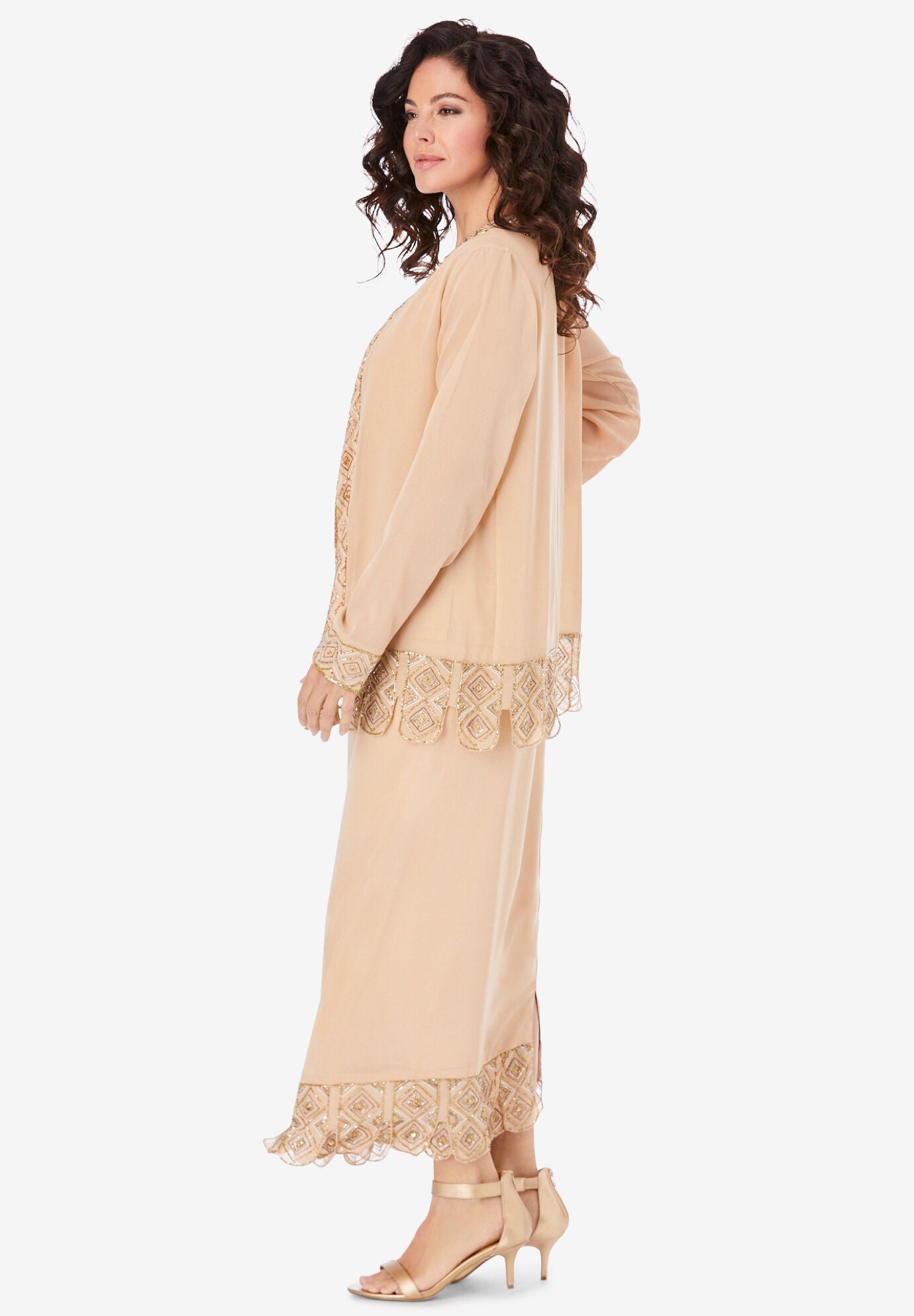 Rome Vest & Skirt Set - Cream
