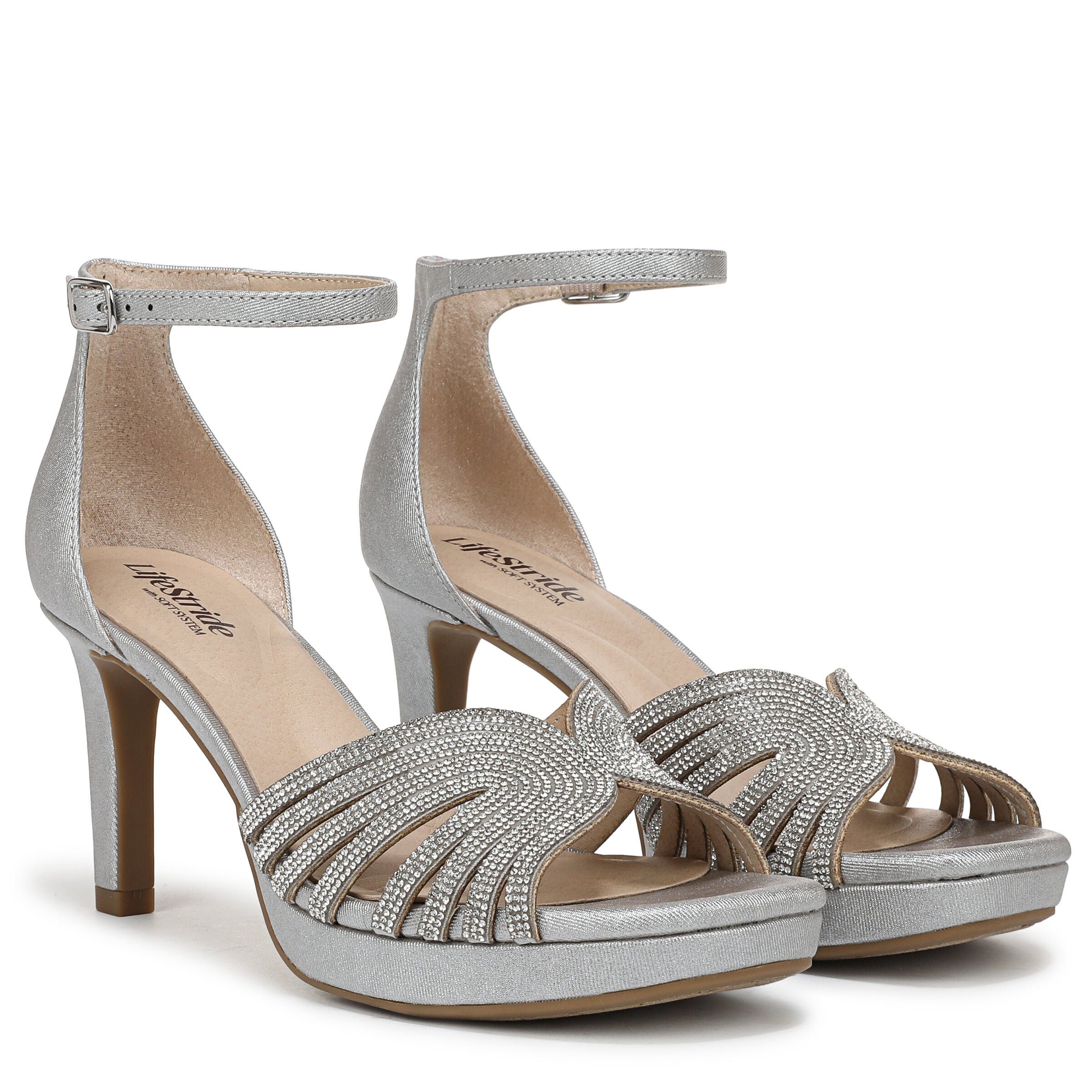 Glamorous Dress Sandal, SILVER, alternate image number 2