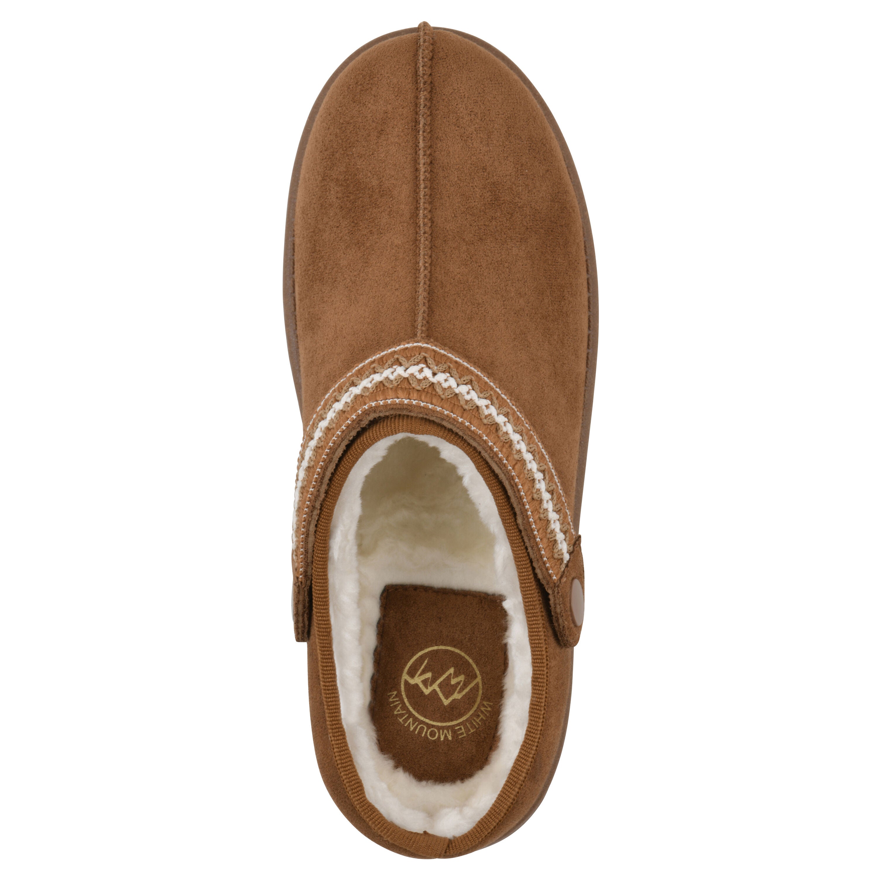 Incast Faux Fur-Lined Clog, CHESTNUT FABRIC, alternate image number 4