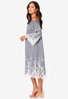 Eyelet Off-The-Shoulder Dress, , alternate image number null