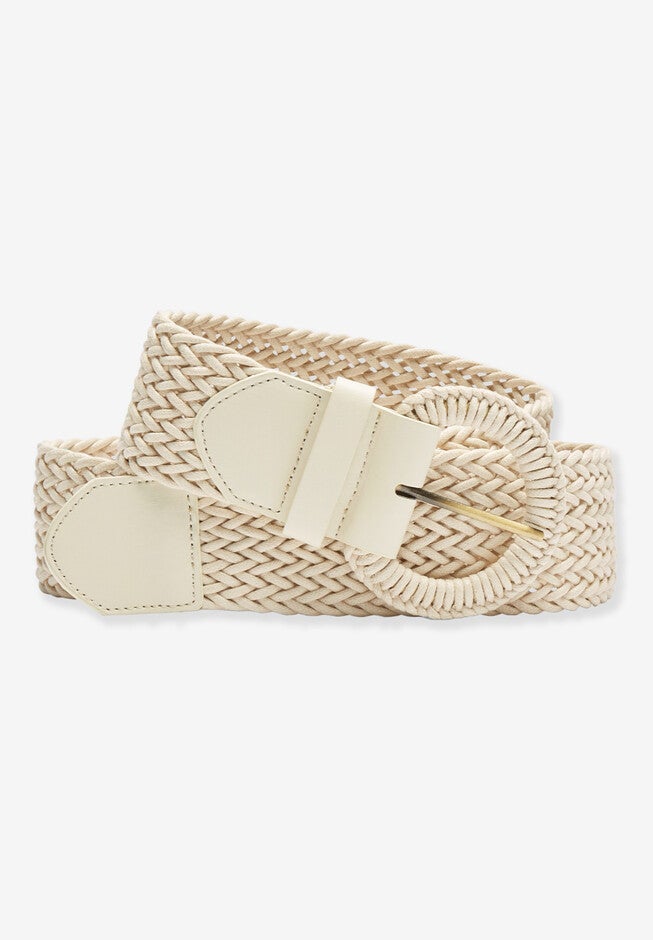 Braided Belt, IVORY, hi-res image number null