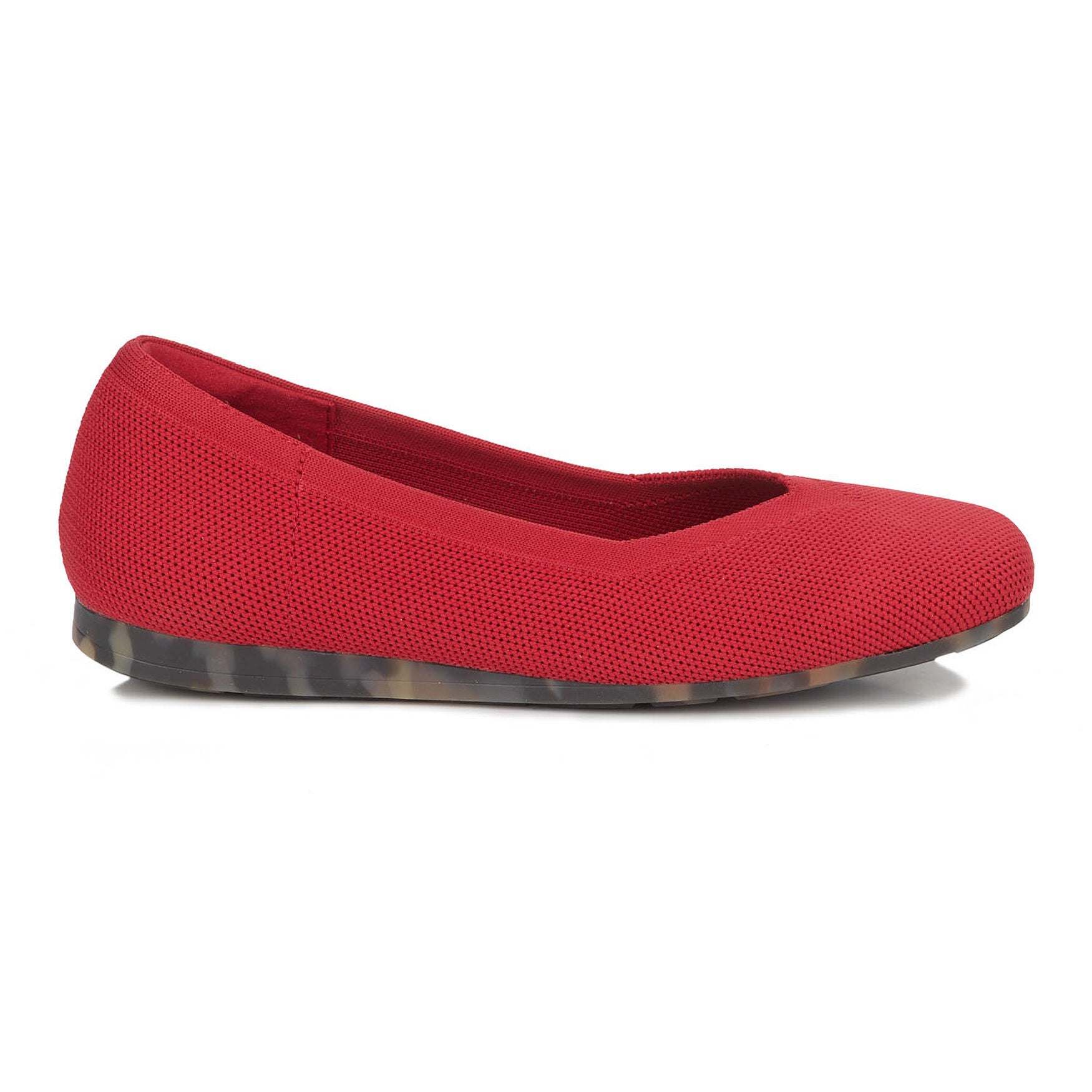 Niki Stretch Knit Flat, RED, alternate image number 2