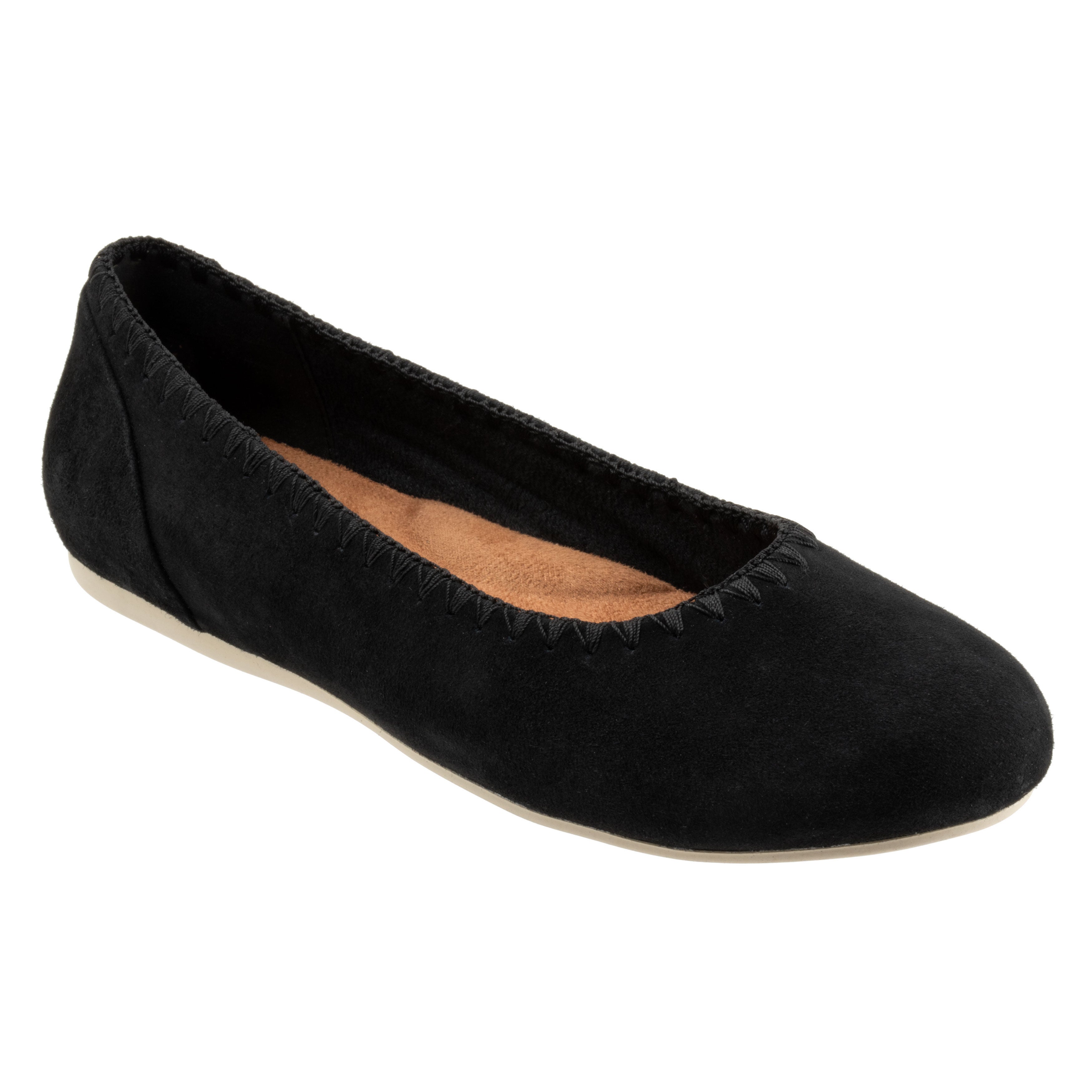 Sonoma Embroidery Flat, BLACK SUEDE, hi-res image number 0