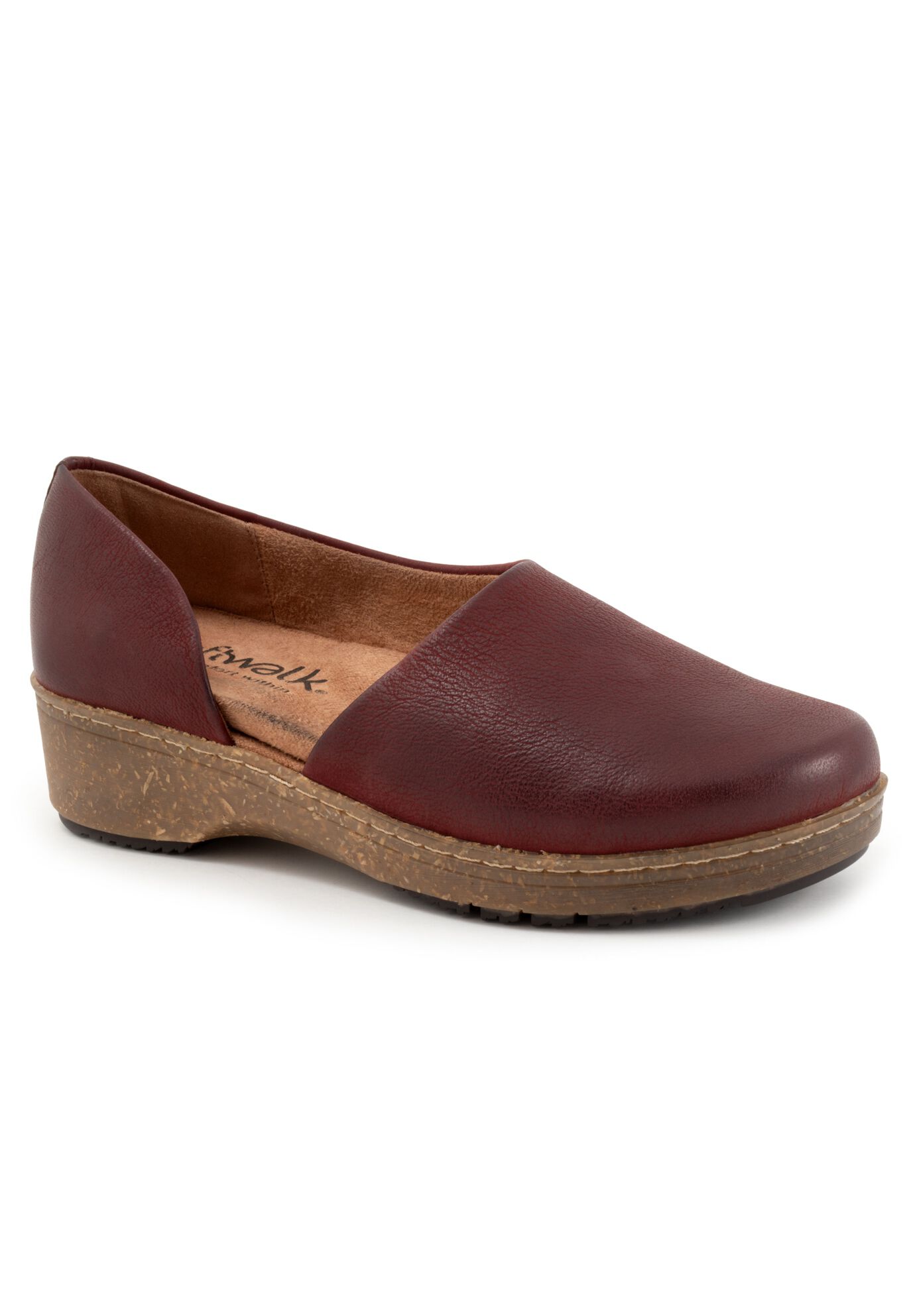 Addie Casual Flat, DARK RED NUBUCK, hi-res image number 0