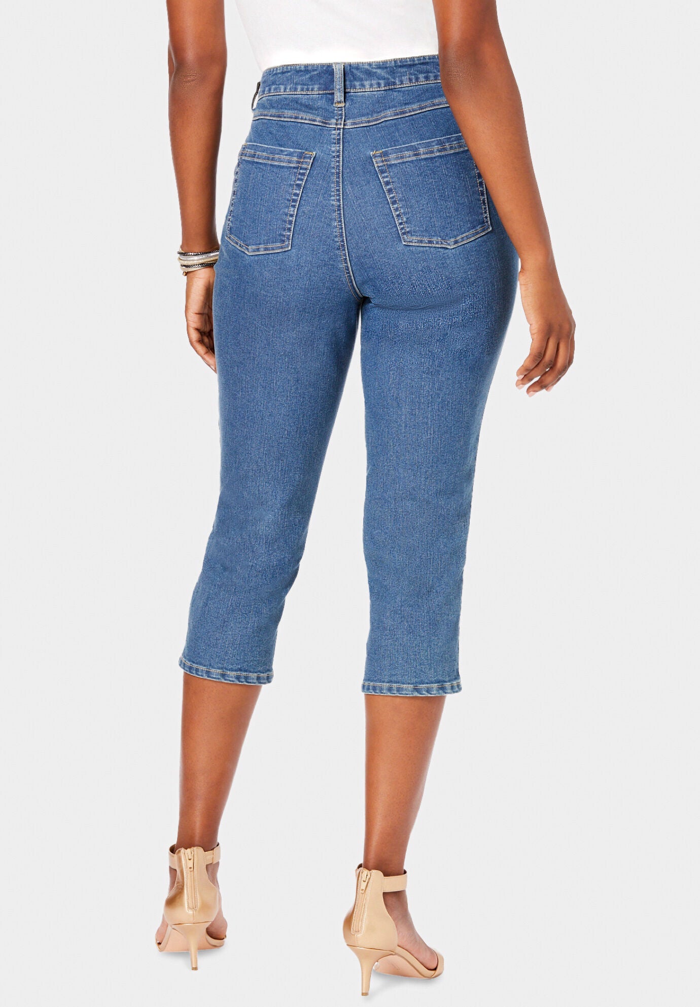 Capri mom jeans shop