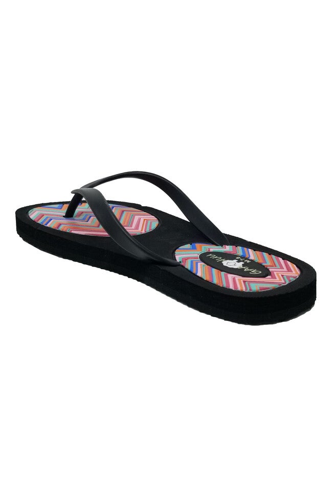 Patterned Insole Flip Flop, , on-hover image number null