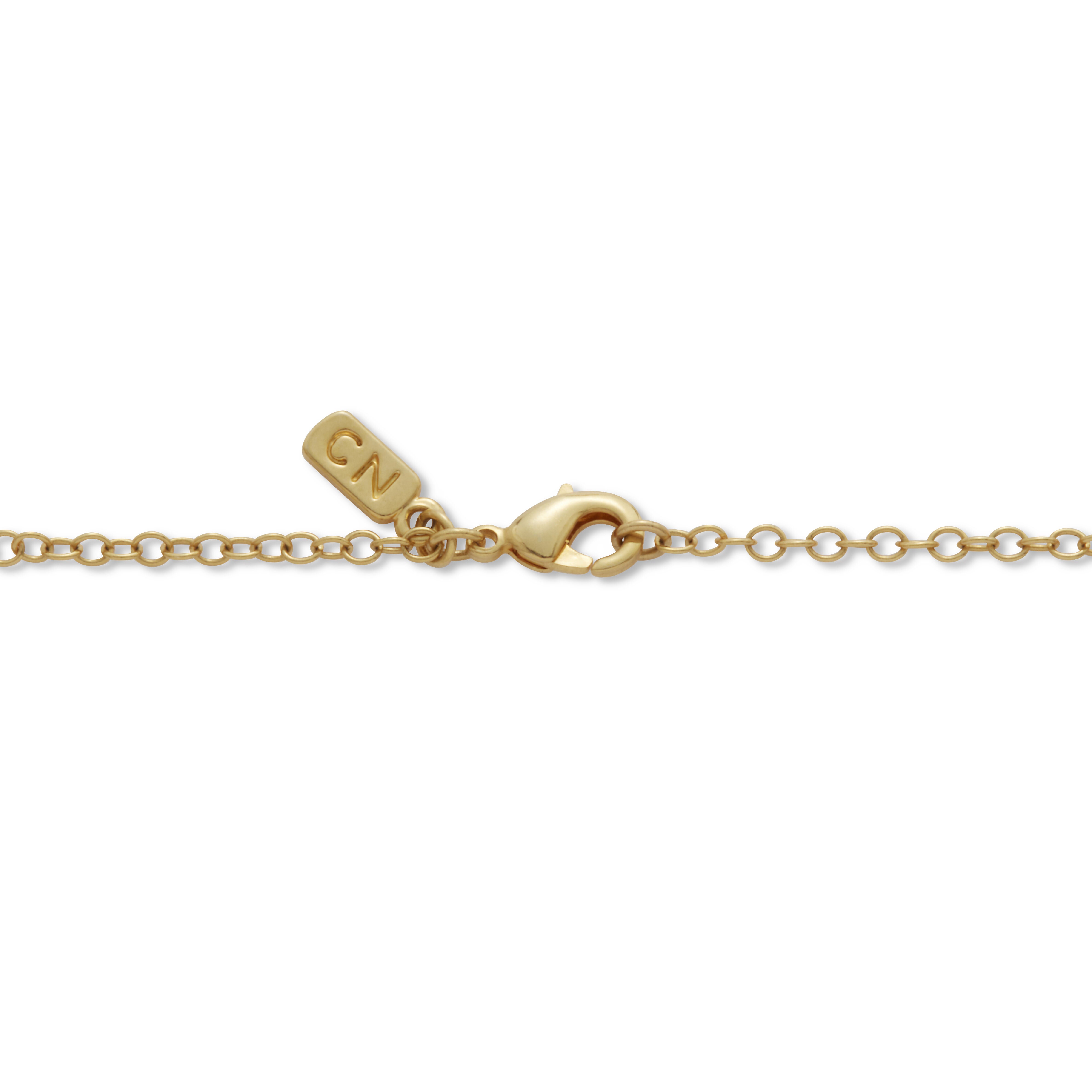 2.58 TCW Oval Genuine Onyx and Cubic Zirconia Gold-Plated Pendant 20 inch, BLACK, on-hover image number 1