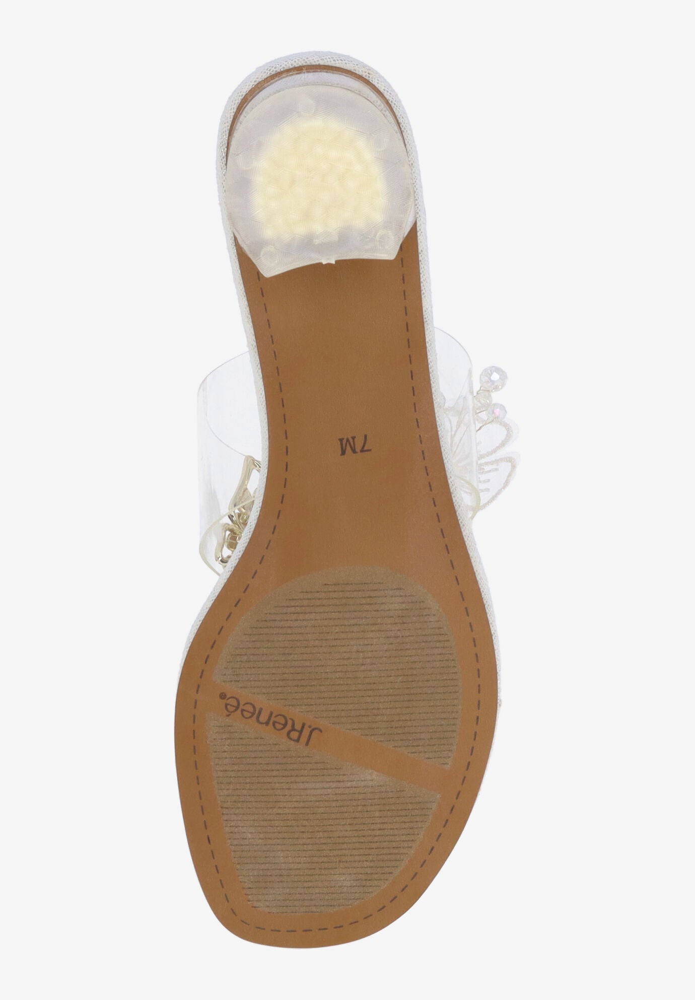 Flowerfly Thong Sandal, CLEAR WHITE GOLD, alternate image number 6