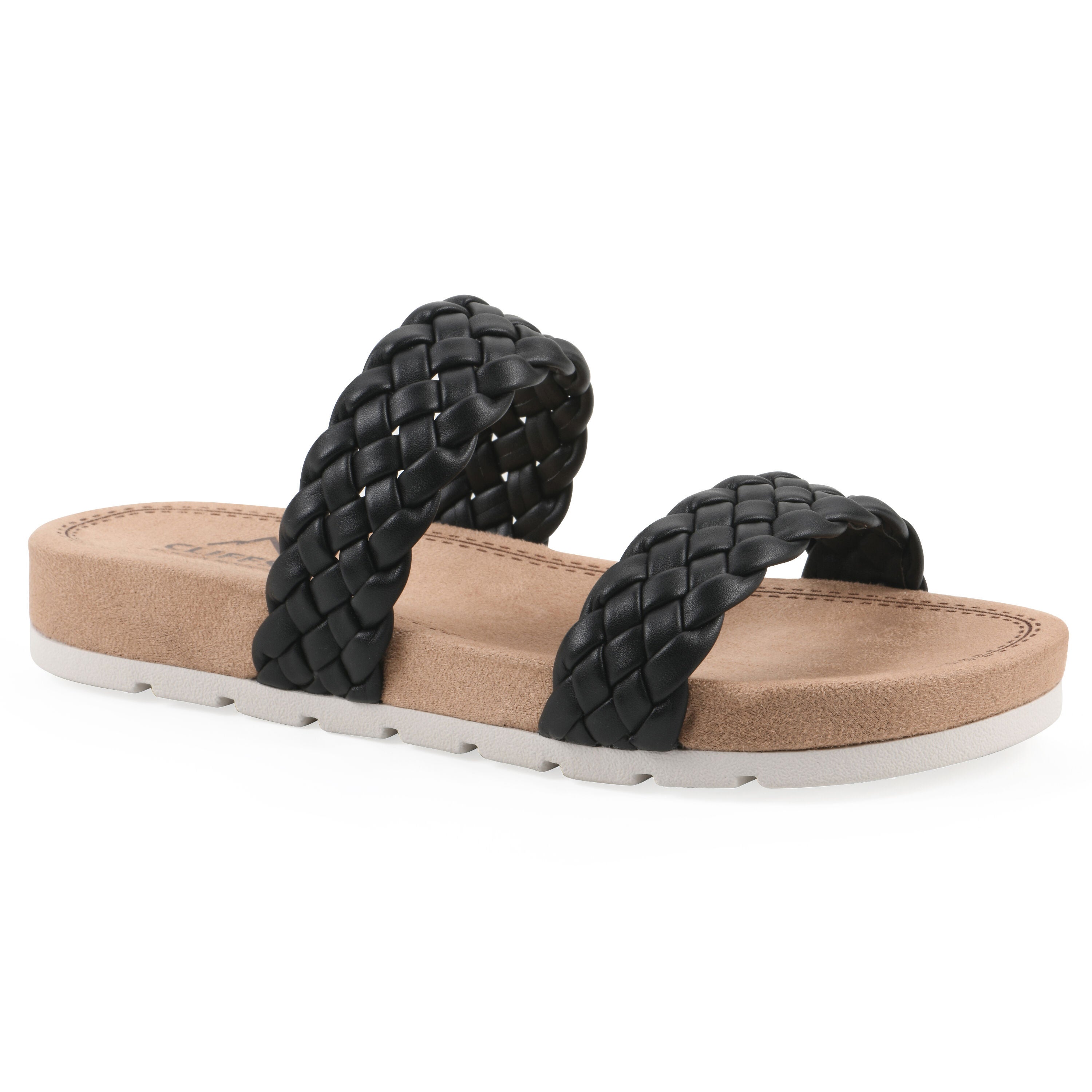 Truly Slide Sandal, BLACK SMOOTH, hi-res image number 0