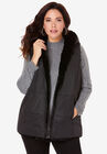 Reversible Faux Fur Vest, , alternate image number null