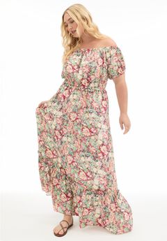 Off-the-Shoulder Maxi Dress