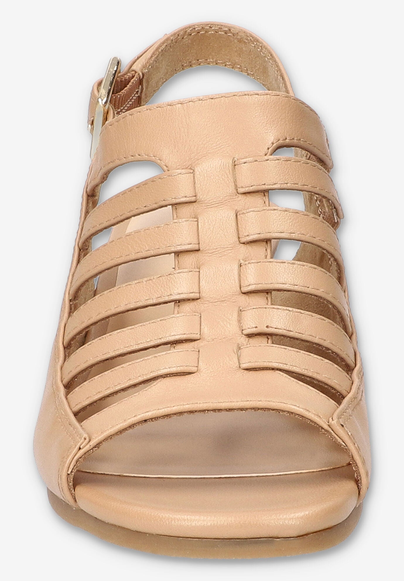 Yakira Wedge Sandal, NATURAL LEATHER, on-hover image number 1