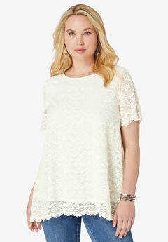 Allover Lace Swing Tee