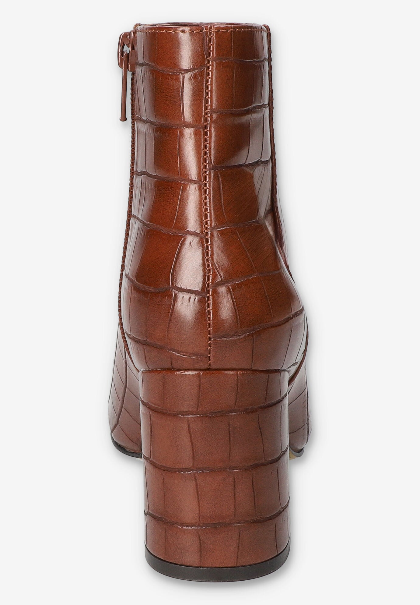 Wilma Square Toe Ankle Boot, TAN CROCO, on-hover image number 1