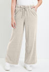 French Terry Wide-Leg Pant, HEATHER OATMEAL, hi-res image number null