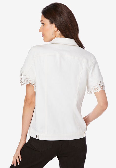 Short-Sleeve Denim Jacket, , on-hover image number null