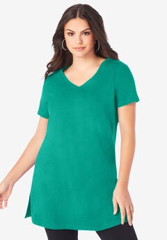 Short-Sleeve V Neck Ultimate Tunic