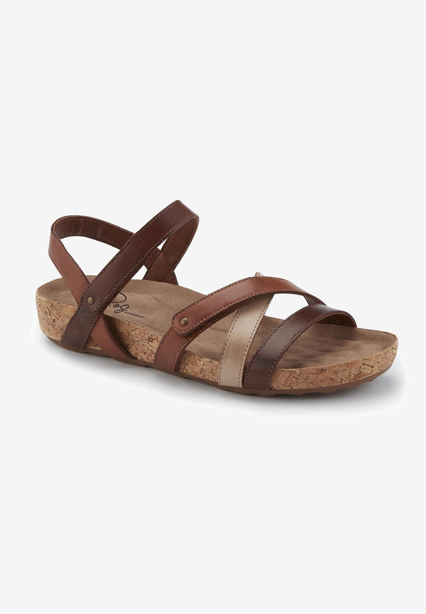 Pool Strappy Sandal, BROWN MULTI LEATHER, hi-res image number 0