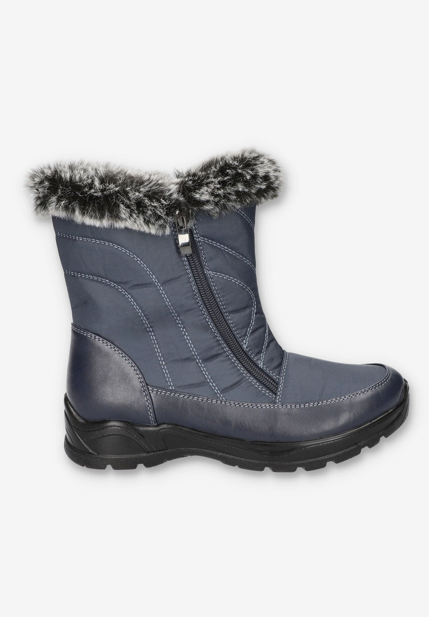 Portland Waterproof Boot, NAVY, alternate image number 2