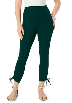 Side Tie Ruched Capri