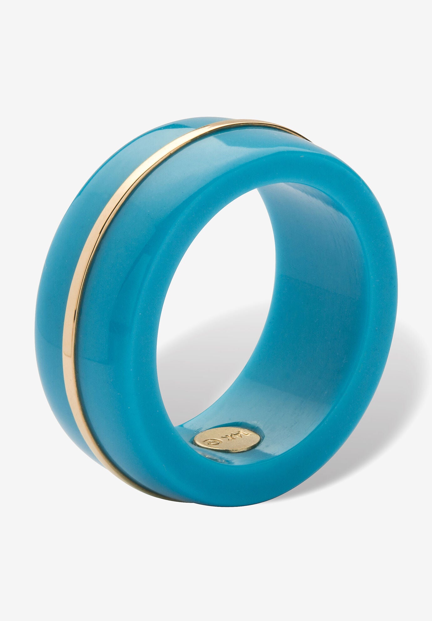 14K Turquoise Gold Ring Band, , on-hover image number 1