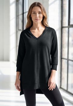 French Terry Tunic Hoodie