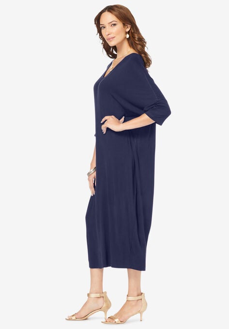 Bracelet-Length Drape Caftan, , alternate image number null