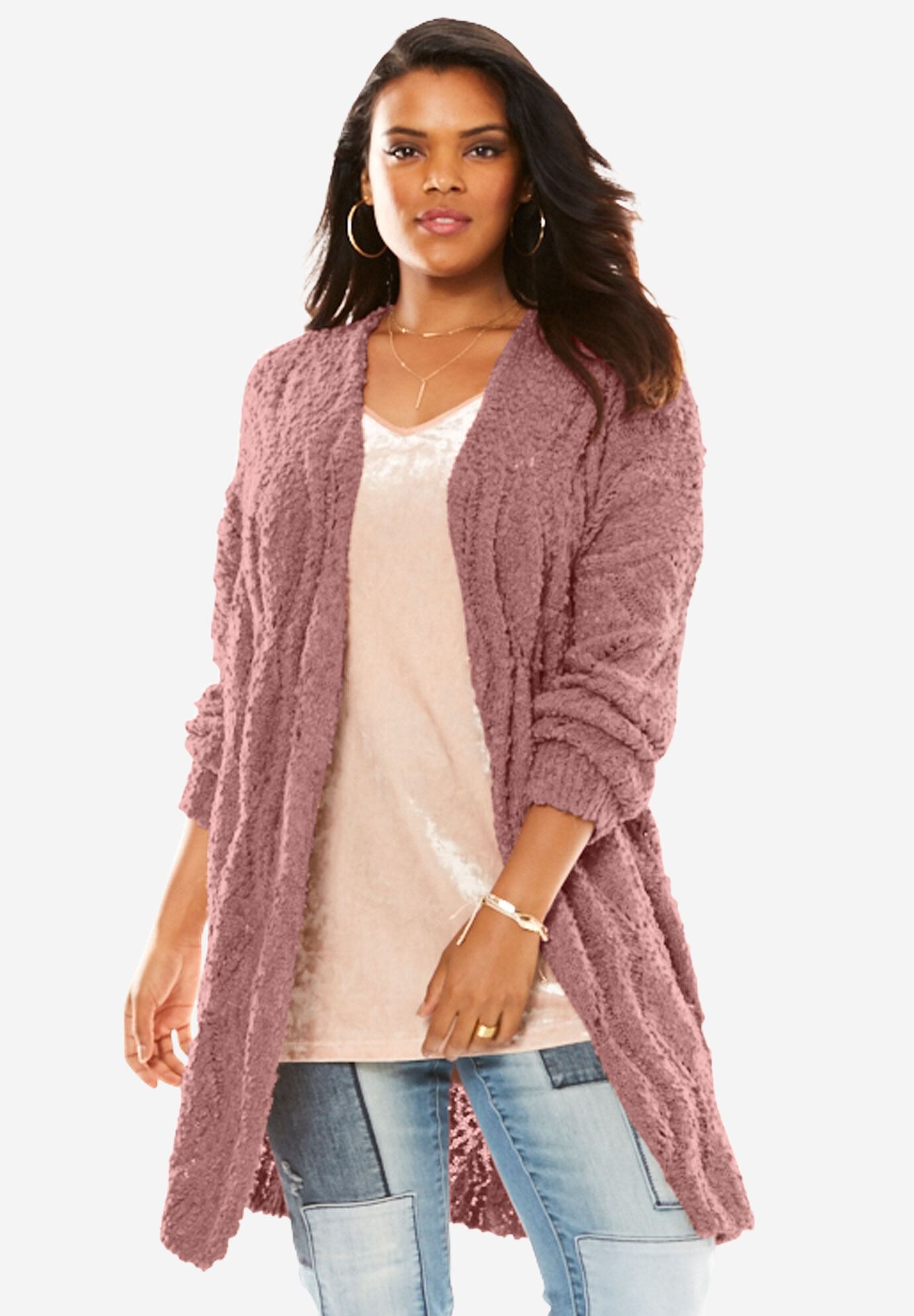 roamans long cardigan