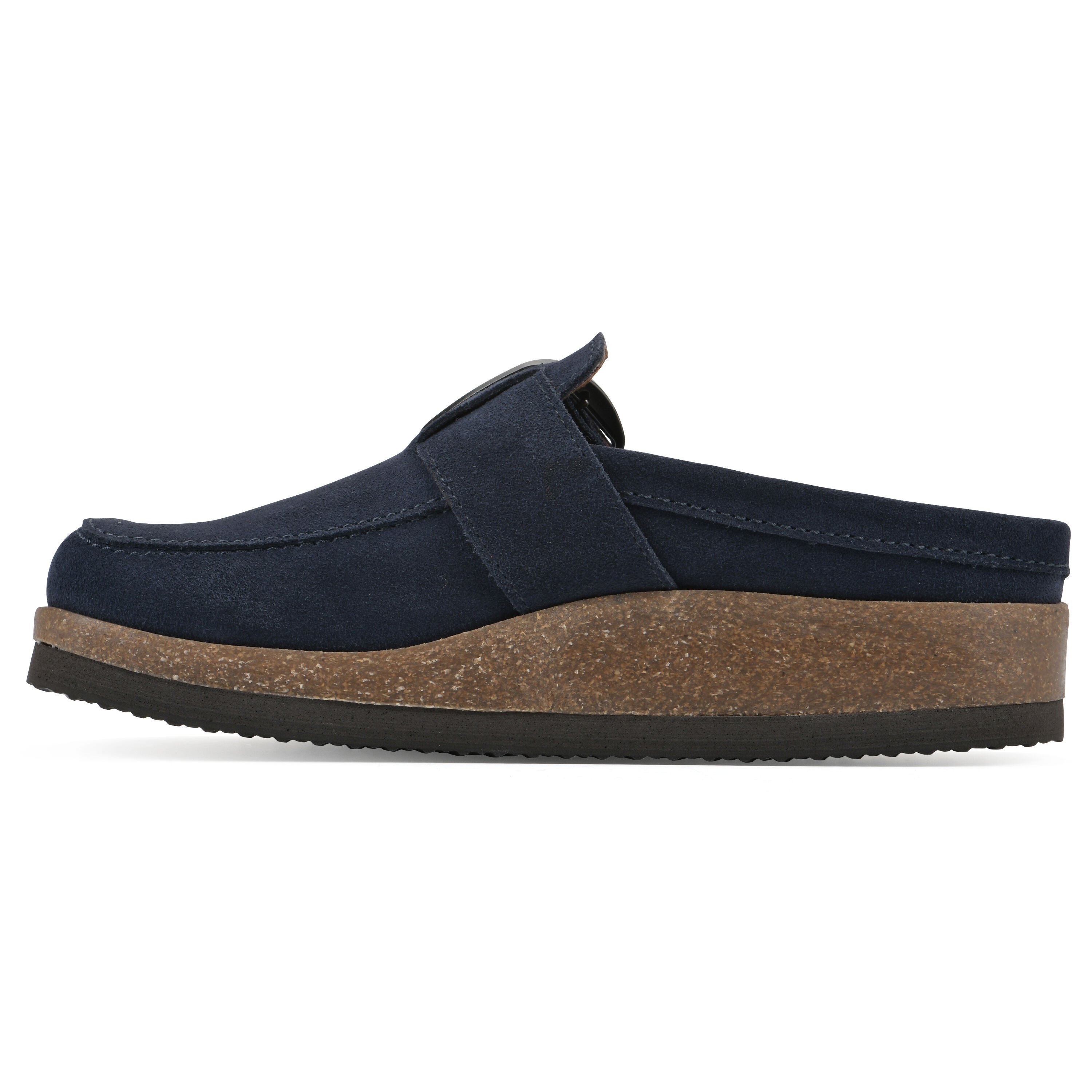 Bueno Footbeds Clog, NAVY SUEDE, alternate image number 3