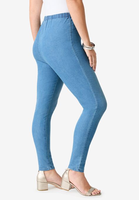 Skinny-Leg Pull-On Stretch Jean, , alternate image number null
