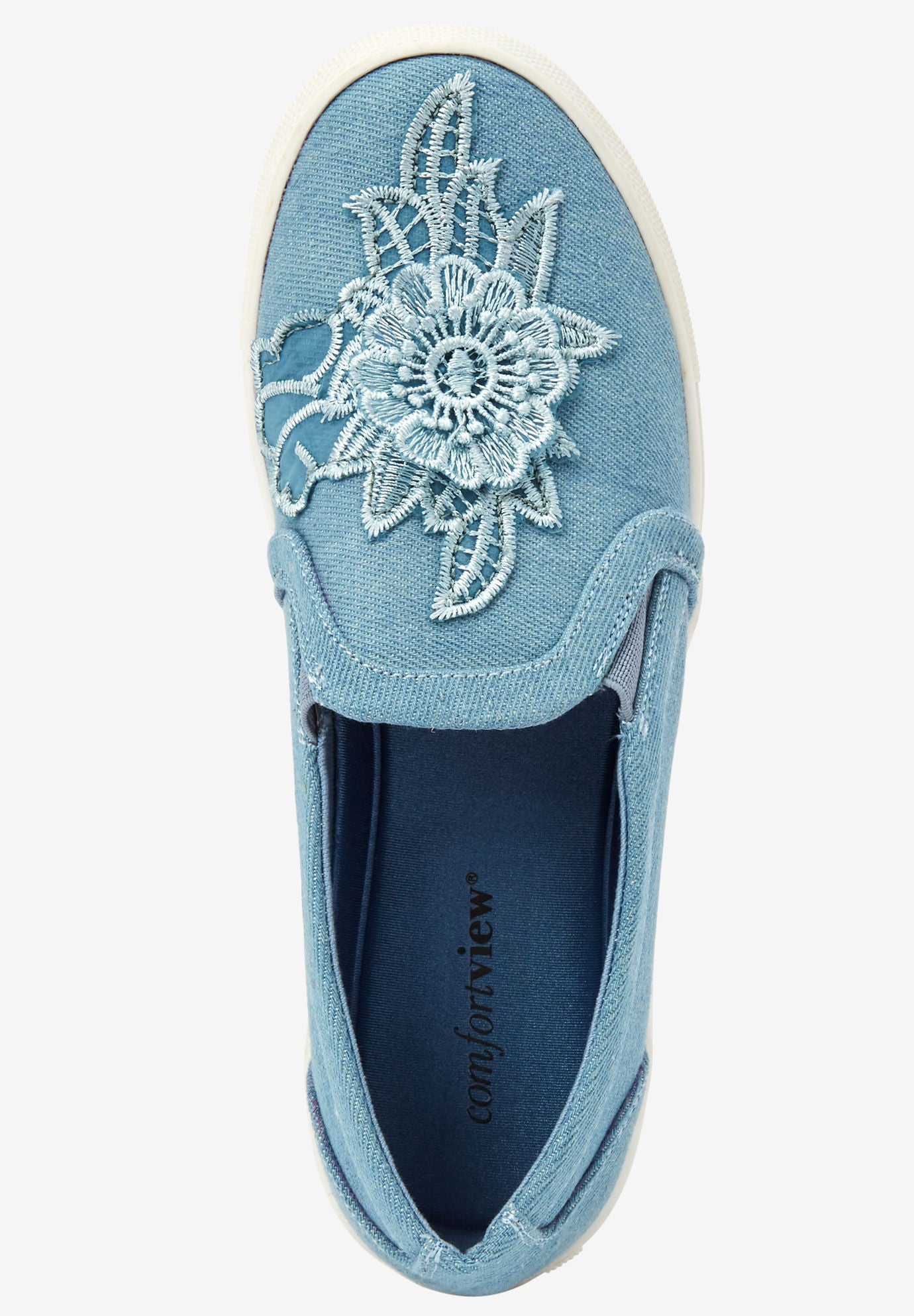 The Skyla Slip On Sneaker, LIGHT DENIM, alternate image number 4
