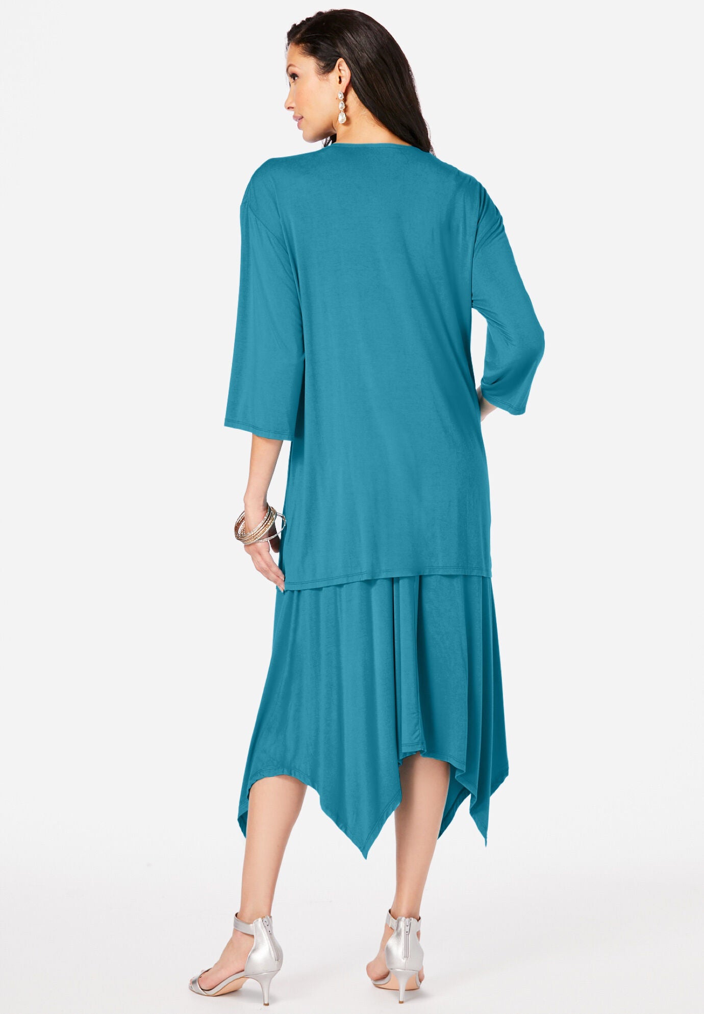 Jacket Dress Set, DEEP TURQUOISE, on-hover image number 1