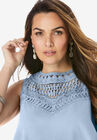 Lace Yoke Top, , alternate image number null