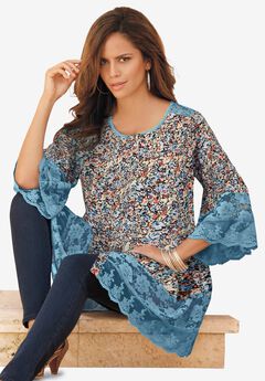 Lace Illusion Blouse