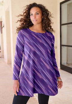 Ultimate Long Sleeve Crewneck Swing Tunic
