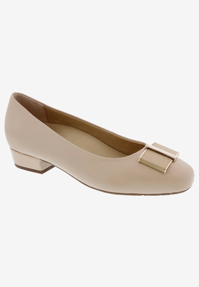 Twilight Kitten Heel Pump, NUDE LEATHER, hi-res image number 0