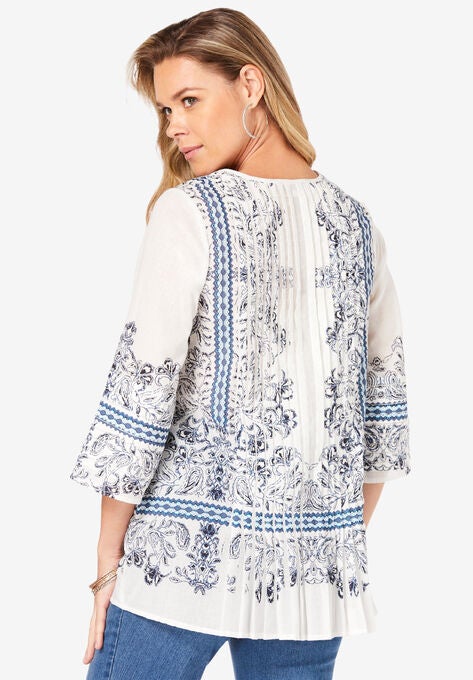 Monique Printed Big Shirt, , on-hover image number null