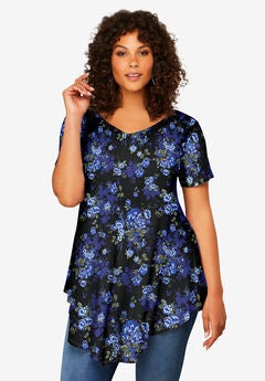 Plus Size V Neck Tunics