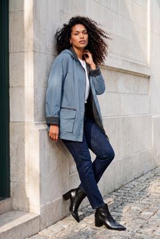 Plus Size Hooded Raincoats