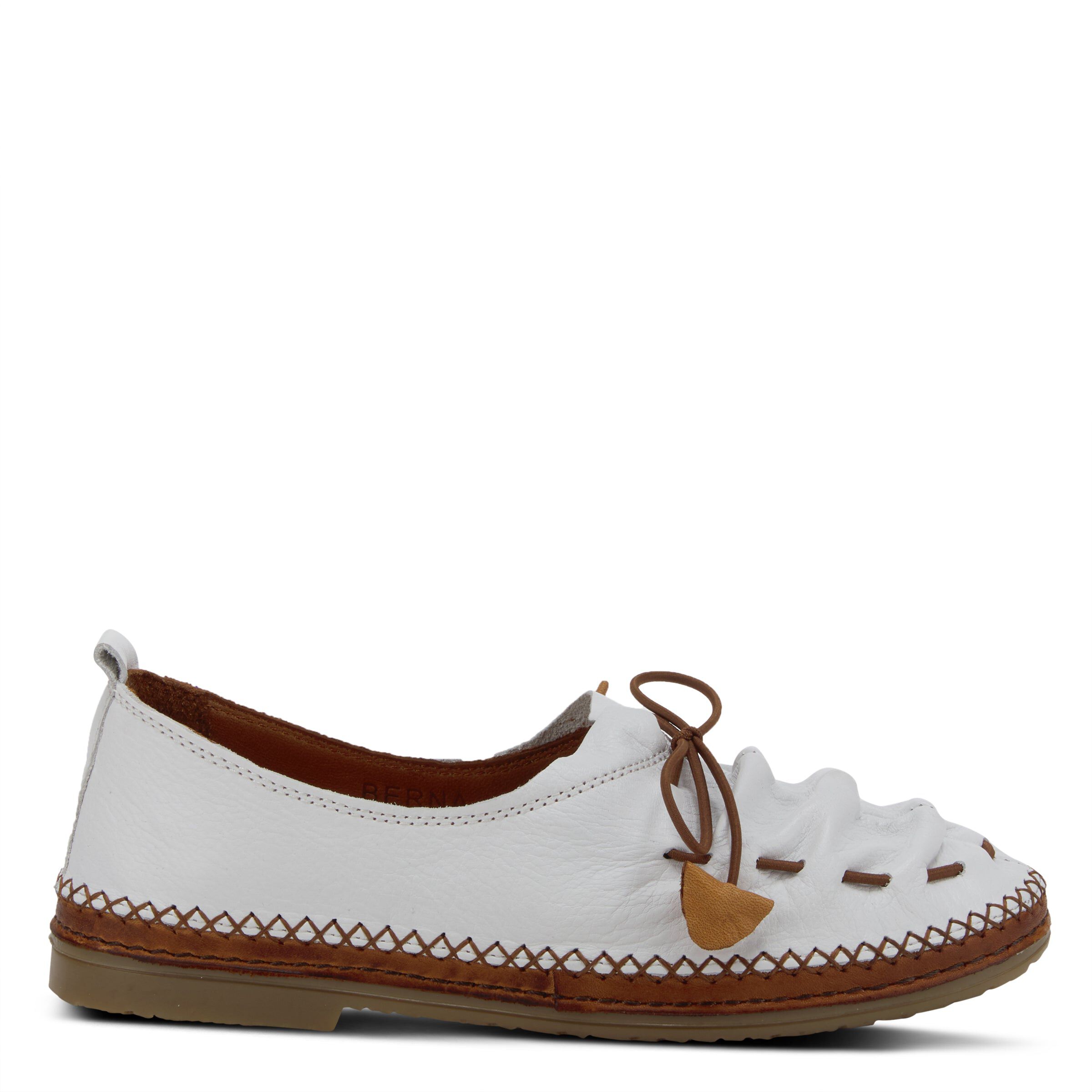 Berna Flat Shoes, WHITE, alternate image number 4