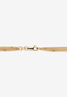Yellow Gold-Plated Sterling Silver Ankle Bracelet (7.5Mm), 10 Inches, , on-hover image number null