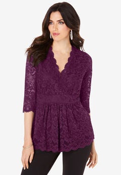 Surplice Lace Top