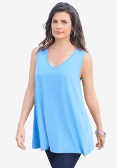 Plus Size Cotton Ultimate Swing Tank Top