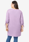 Tie-Sleeve Ultimate Tunic with High-Low Hem, , on-hover image number 1